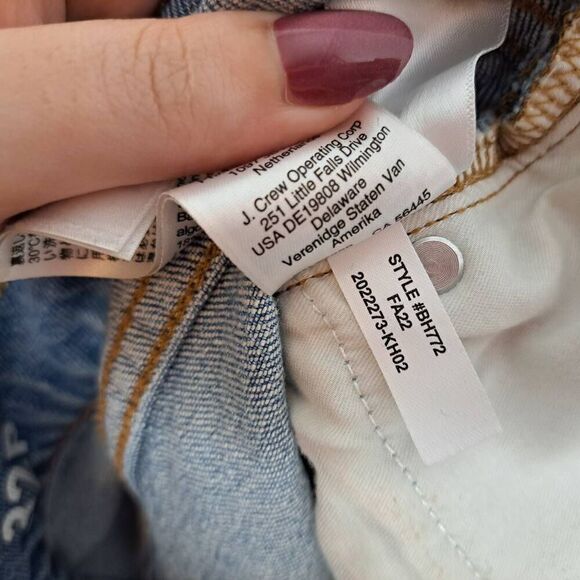 J. Crew Women's Petite Plus Size 9'' Billie Demi-Boot Crop Jean Rocky Shore Wash - Picture 10 of 10